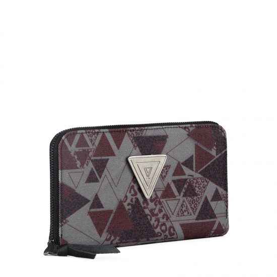 DALE M / Abstract Burgundy Canvas