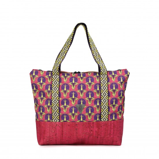 JASMINE midi shopper / fuchsia - cretan fuchsia