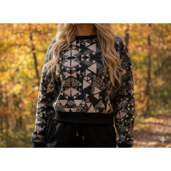Ionis CropTop Abstract Black Ionis CropTop Abstract Black