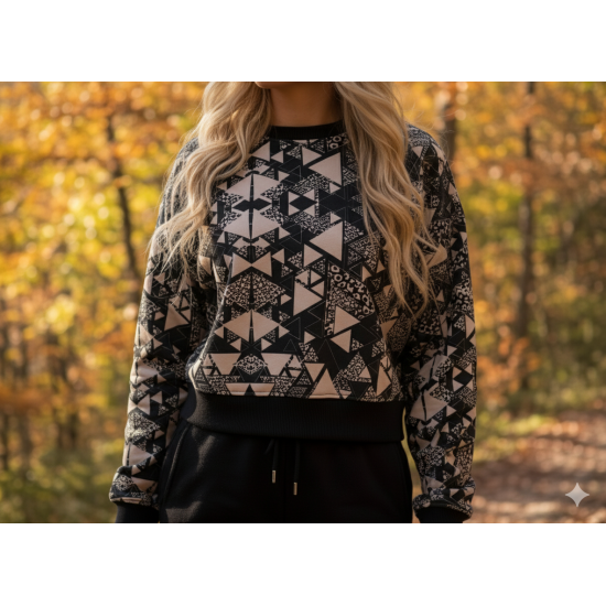 Ionis CropTop Abstract Black Ionis CropTop Abstract Black