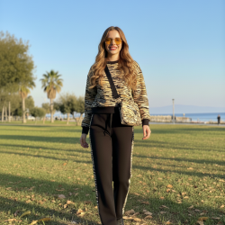Ionis CropTop Hermes Black