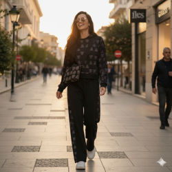 Ionis CropTop Trinity Black