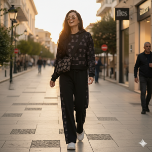Ionis CropTop Trinity Black