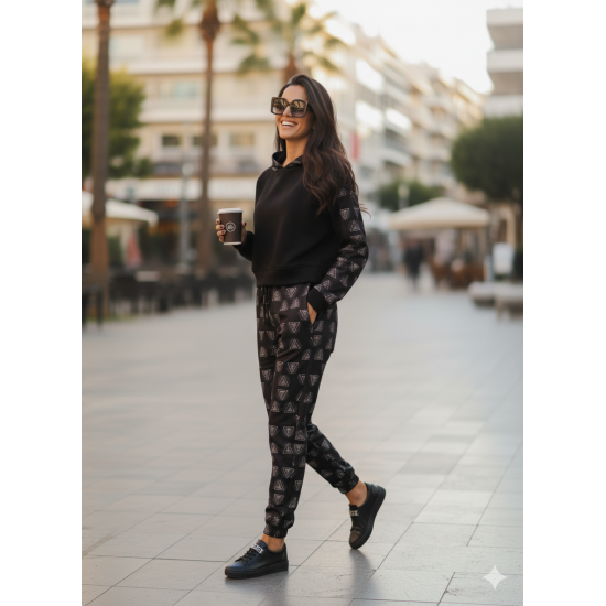 Ionis Hoodie CropTop Abstract Black Ionis Hoodie CropTop Abstract Black