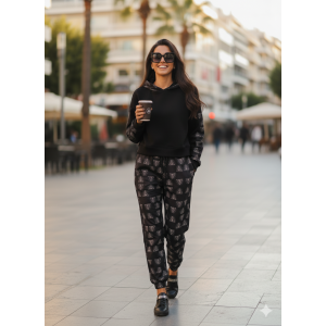 Ionis Hoodie CropTop Abstract Black Ionis Hoodie CropTop Abstract Black