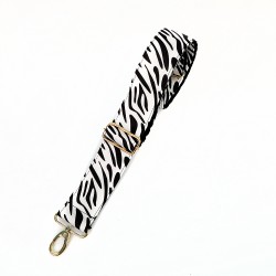 STRAP black and white zebra / gold accessories STRAP black and white zebra / gold accessories